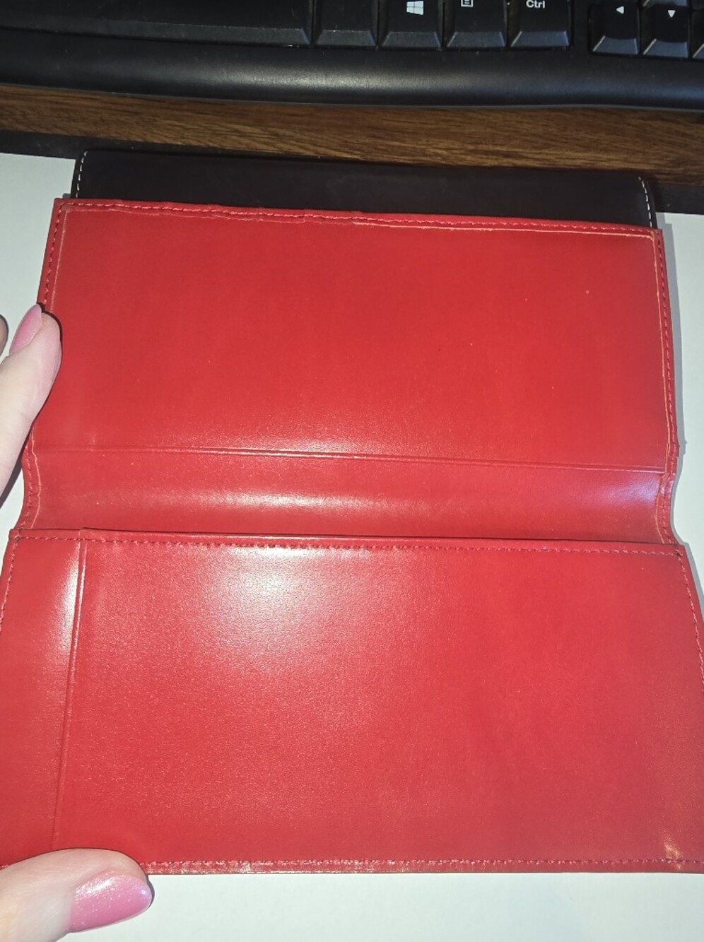 🔥 Lodis Black Leather Continental Wallet -Butter Soft- Red Interior - Picture 10 of 12